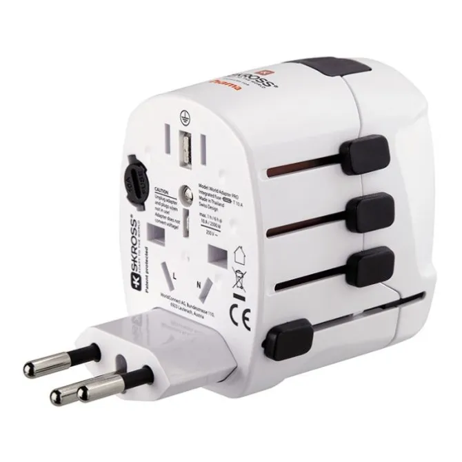 Adaptateur de voyage SKROSS WORLD TRAVEL PRO Blanc
