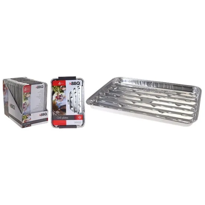 Barquettes aluminium x 4 pièces
