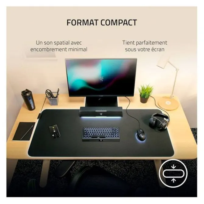 Barre de son RAZER Gaming pour PC Leviathan V2 X RGB