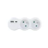 Biplite ELECTRO DEPOT 16A + 2 USB Blanche