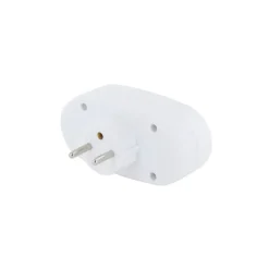 Biplite ELECTRODEPOT 2x16A avec interrupteur Blanche