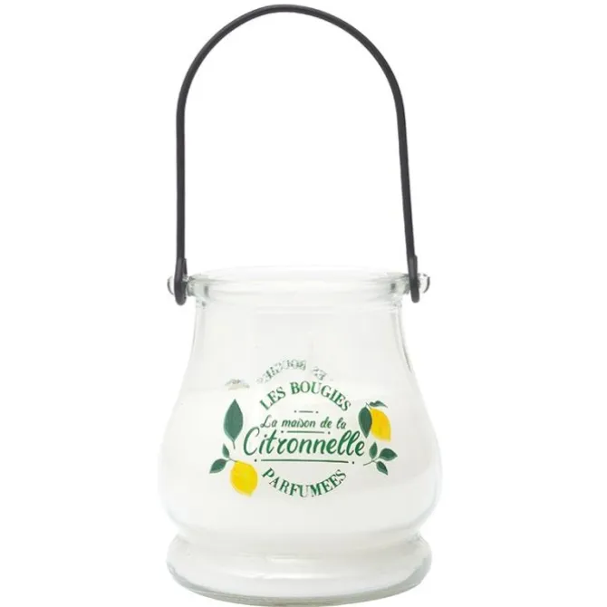 Bougie citronnelle led pot verre