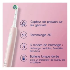 Brosse à dents ORAL-B PRO 1 PINK