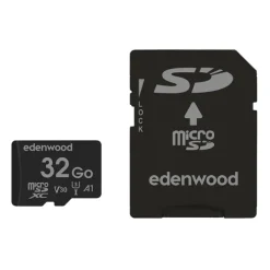 Carte Mémoire micro SD 32 Go EDENWOOD + Adaptateur – Stockage Pratique Haute Compatibilité