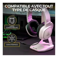 Casque gaming THE G-LAB Radium + support