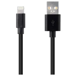 Câble Lightning / USB HIGH ONE 1M Noir