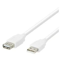 Câble USB femelle EDENWOOD vers USB mâle blanc 2m