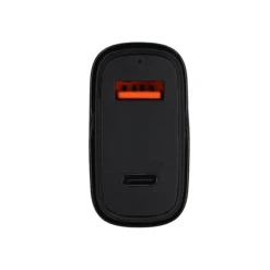 Chargeur allume cigare 2 ports USB-C et USB EDENWOOD 83W et + Câble USB-C / USB-C 1M Noir