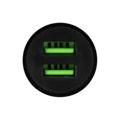 Chargeur allume cigare 2 ports USB HIGH ONE 12W Noir
