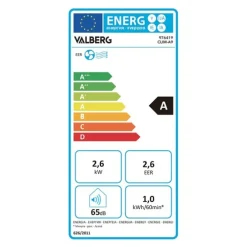 Climatiseur mobile VALBERG 9000 BTU pour pièce de 20m2