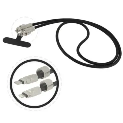 CORDON + CABLE DE CHARGE USB C LIGHTNING 1M20
