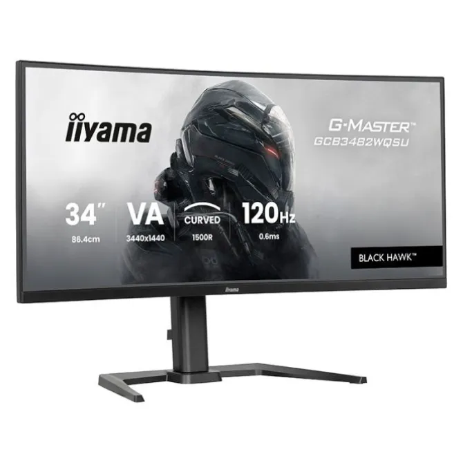Ecran PC Gamer 34" IIYAMA VA Curved GCB3482WQSU-B1/ Ajustable/ 0,2ms/280HZ