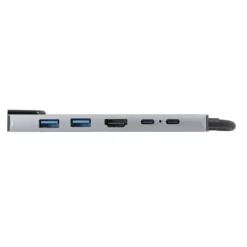 HUB USB-C Edenwood 6-en-1 avec HDMI, RJ45, USB 3.0, USB-C PD