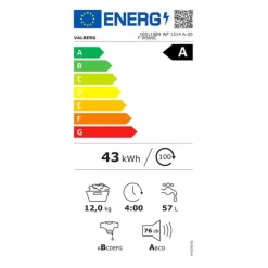 Lave-linge hublot 12 kg VALBERG WF 1214 A-20 F W566C