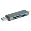 Lecteur de cartes multifonction SEDEA 6 en 1 - USB - USB-C