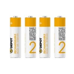 Lot de 4 Piles rechargeables ELECTRO DÉPÔT AA - LR06 2100MAH