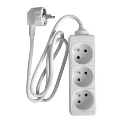 Multiprise ZENITECH 3 prises Blanche
