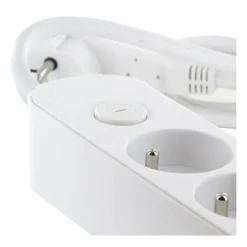Multriprise ELECTRO DEPOT 5 prises + 2 USB Blanche - Cable 1.5m