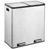 Poubelle VALBERG inox 2x30L