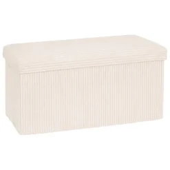 Pouf double pliable 76x38x38cm velours