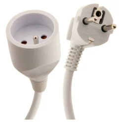 Rallonge ZENITECH 16A 5m Blanche