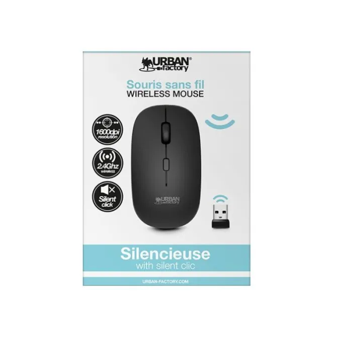 Starter pack URBAN FACTORY sacoche + souris sans fil + hub + tapis de souris + support PC
