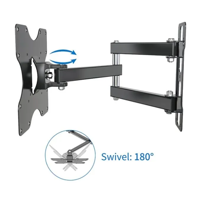 Support mural EDENWOOD TV de 48 à 81 cm D1 déporté noir