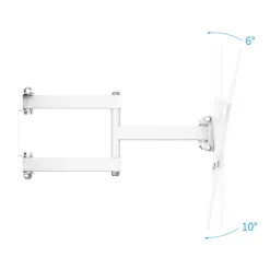 Support mural EDENWOOD TV de 66 à 140 cm D2 déporté blanc