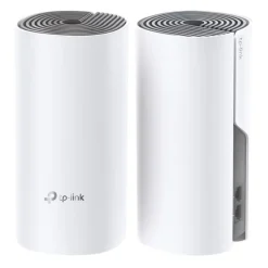 Système wifi Mesh TP LINK + 2ports Fast ethernet Deco E4 ( pack-2)