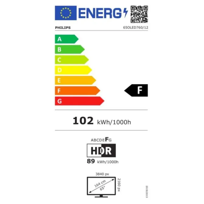 TV OLED 65" PHILIPS 65OLED760 Ambilight