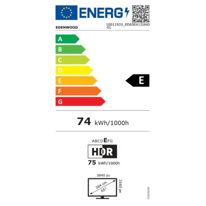 TV QLED 65" EDENWOOD ED65EA12UHD-EL