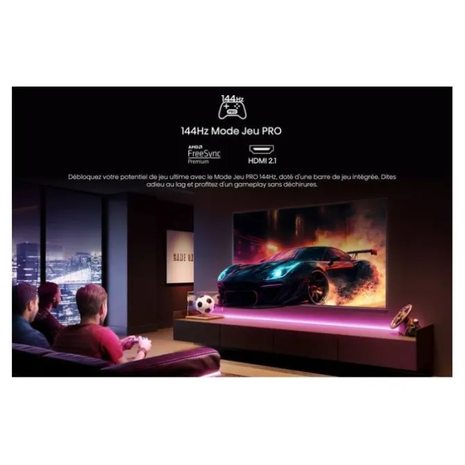 TV QLED 55" HISENSE 55E71Q PRO 144Hz