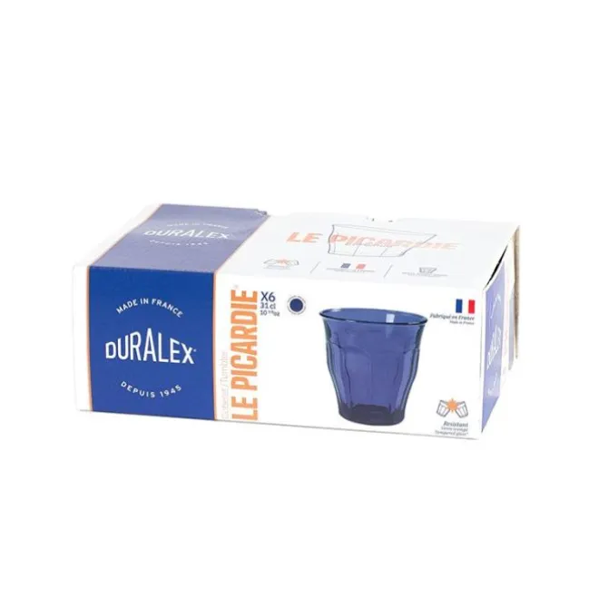 6 verres DURALEX Picardie saphir 31cl