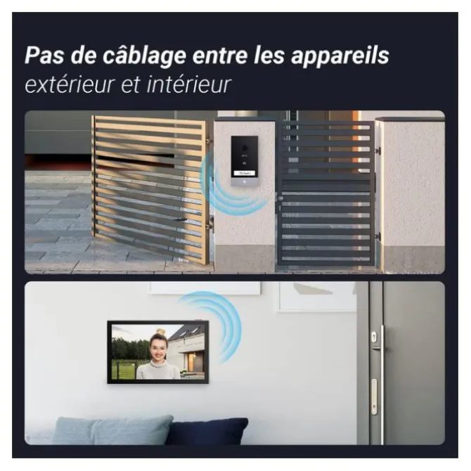 Visiophone connecté EZVIZ EP7 2K avec panneau solaire