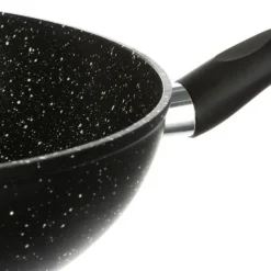 Wok 28cm aluminium forgé effet pierre tous feux dont induction